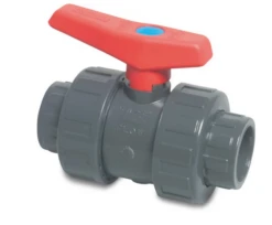 Kogelkraan PVC Met Dubbele Wartel 110 Mm. Met Blauwe Stip Op