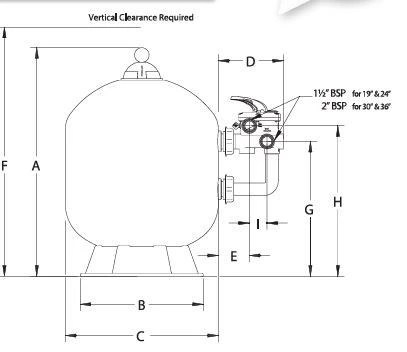 Zandfilter Triton NEO Side 762mm - Afbeelding 2