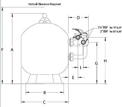 Zandfilter Triton NEO Side 480mm - Afbeelding 2