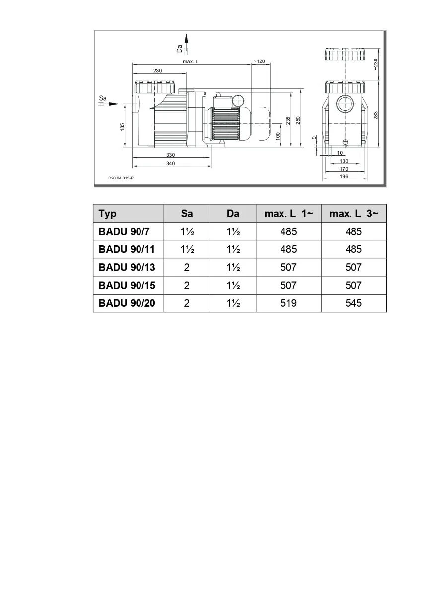 Speck BADU Prime 13 - 0,55 KW / 230 Volt - Afbeelding 3