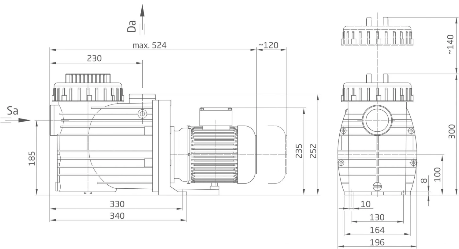 Badu Top II 14 - 0,65 KW / 230 Volt - Afbeelding 3