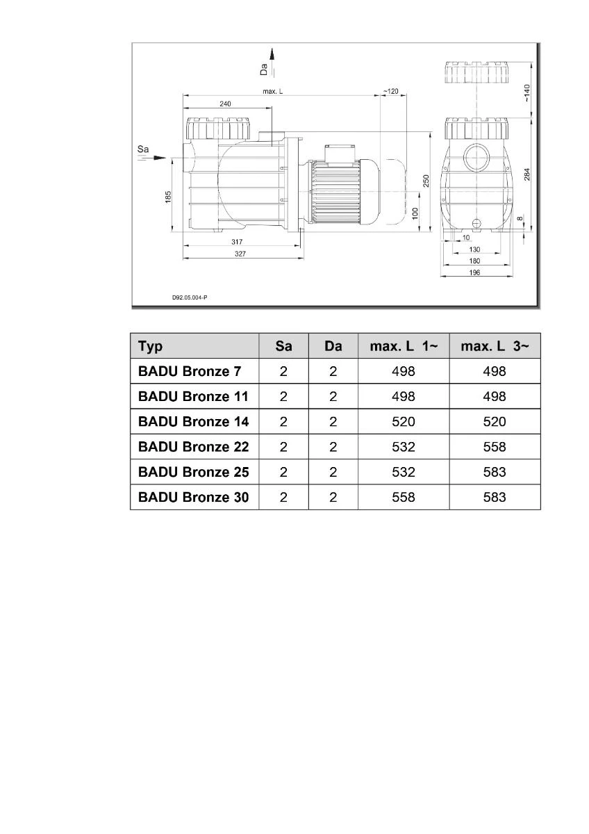 Badu Brons 22 - 1,00 KW / 230 Volt - Afbeelding 3