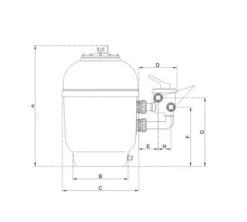 Zandfilter PPG Side Mount Filter 520