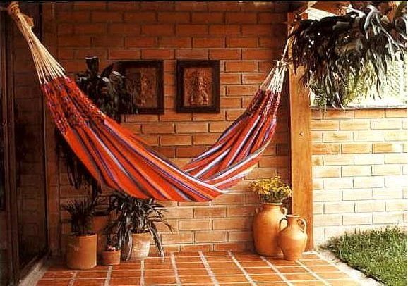 Tropical Hangmat Enkel Groen - Afbeelding 2