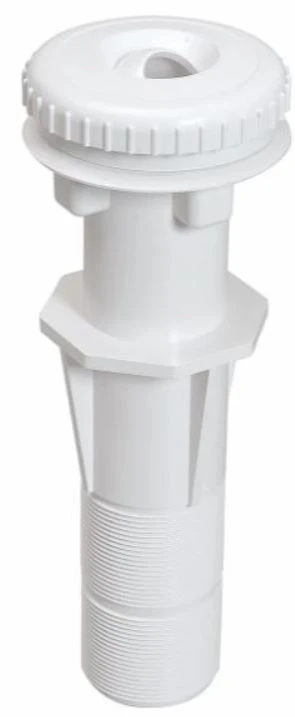 Wanddoorvoer 250 Mm Met Nozzle Wit - Afbeelding 2